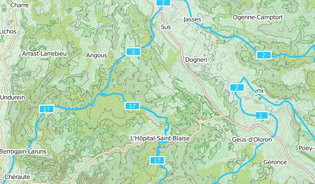 carte des circuits locaux